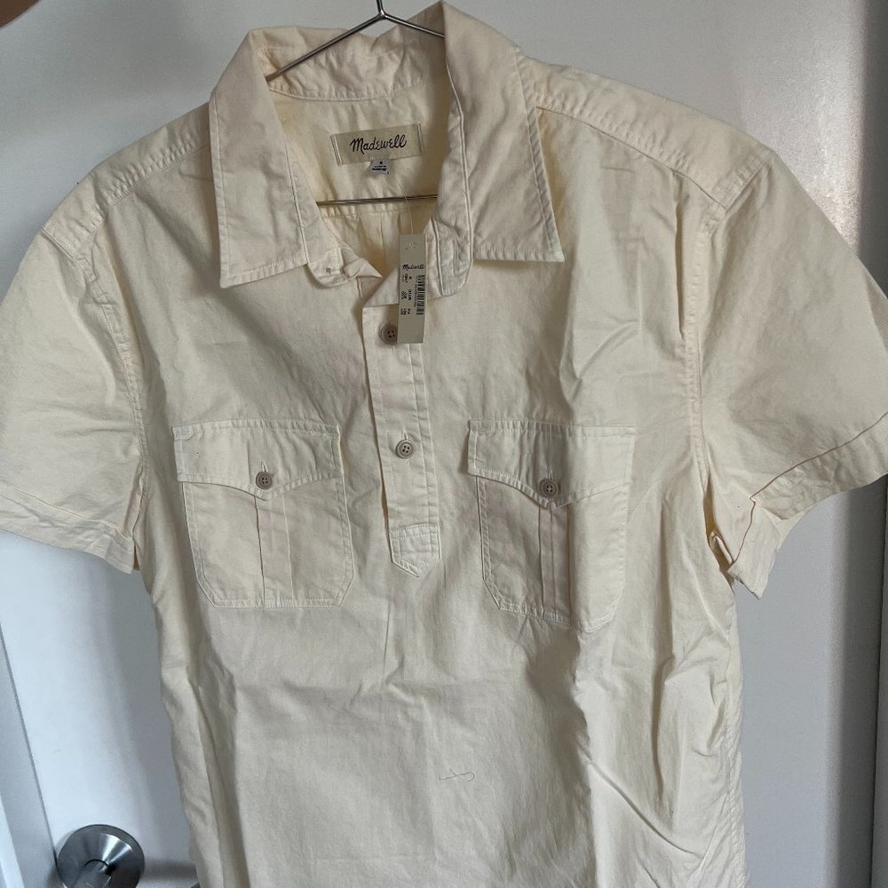 NWT Men's Madewell Safari Pullover Shirt Medium